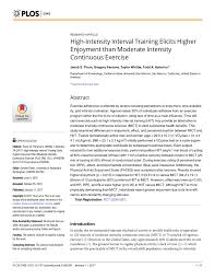 pdf high intensity interval training