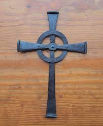 Hand Forged Steel Celtic Wall Cross