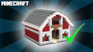 minecraft how to build a red barn 1