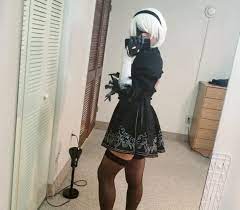 Trying to cosplay 2B as a male : r/nier