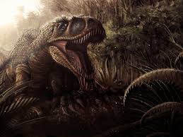 jungle dinosaur jaws teeth blood dark