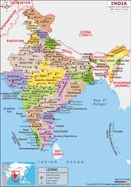 india map hd political map of india