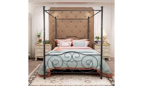 Metal Canopy Queen Bed Frame