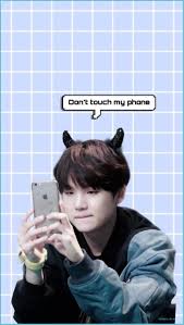 Bts 'don't touch my phone' wallpaper | bts wallpaper, bts wallpaper lyrics, bts aesthetic wallpaper for phone. Don T Touch My Phone Suga Lockscreen Wallpaper Wallpaper Lucu Dont Touch My Phone Bts Neat