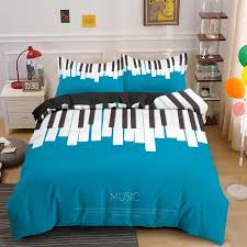 bedding sets piano keys duvet cover