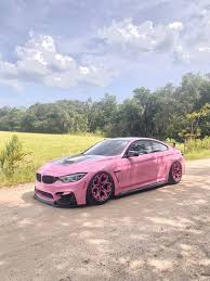 Lext4sy Pink Bmw M4 With Heart Wheels