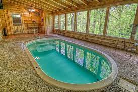 top 4 indoor pool cabins in the smoky