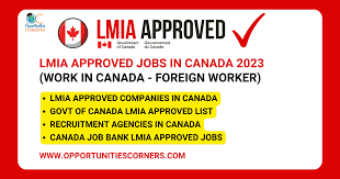 lmia approved jobs in canada 2023