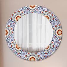 Round Decorative Wall Mirror Oriental