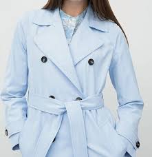 Light Blue Trench Coat Style