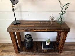 Reclaimed Wood Console Table Accent