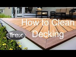 how to clean trex composite decking