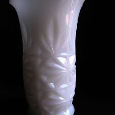 Milk Glass Vase Starburst By Hazel