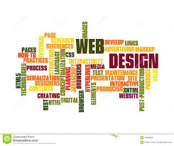 Web Design Word Cloud Stock Illustration Illustration Of