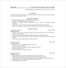 Sample Hostess Resume 6 Download In Word