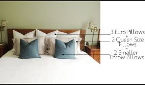 Bed Pillow Styling Pillow Arrangement