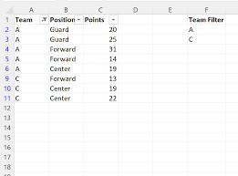how to filter a column using vba with