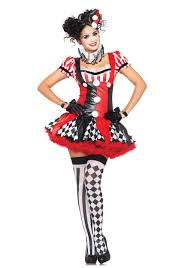 women s harlequin clown costume