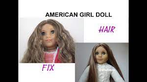 american doll hair straightening