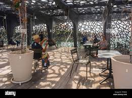 Marseille, FRANCE, People Visiting Inside, MUCEM Museum, french cafe  interior beautiful, Man taking photos with Smart Phone, contemporary  architecture france, modern interiors Stock Photo - Alamy