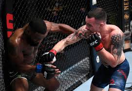 It was a compelling fight, but the split decision doesn't do justice to. Colby Covington Defeats Tyron Woodley By Tko On Ufc Card Las Vegas Review Journal