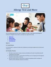 Tan & partners (dtap clinic) (@dtapclinic). Food Allergy Test By Hmeinson Issuu