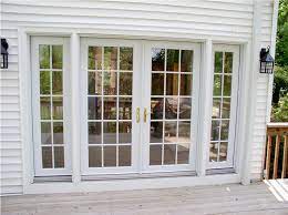 French Doors With Sidelights And Blinds