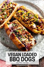 vegan loaded bbq dogs vegan yack
