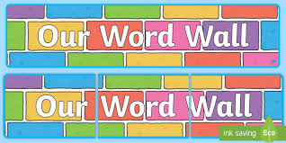 Our Word Wall Display Colour Bricks