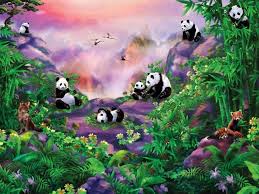 panda wall mural about murals