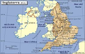En el mapa de inglaterra se puede observa que por el norte limita con escocia, al oeste con gales, al noroeste con el mar de irlanda, al suroeste con el mar celta, al este con el mar del norte y al sur con. Mapa De Inglaterra