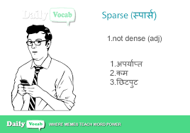 Sparse meaning in Hindi with Picture via Relatably.com