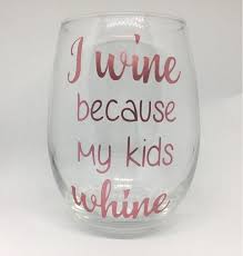 mom wine glass