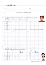 function table worksheets 4th grade