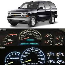 Details About White Led Dash Cluster Instrument Gauge Replacement Light Kit Fits 00 02 Tahoe