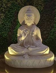 5 Feet Fiber Buddha Statue Home