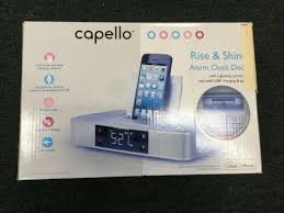 capello stereo fm clock alarm radio