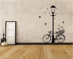 Street Lamp Bicycle Wall Art Sticker