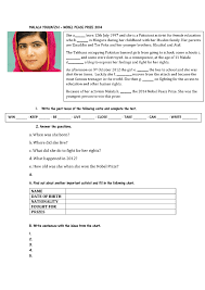 Maybe you would like to learn more about one of these? I Am Malala Biography Worksheet Malala Reading Comprehension