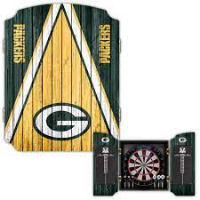 green bay packers dartboard cabinet