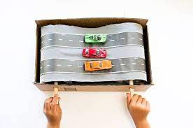 diy cardboard car conveyor belt