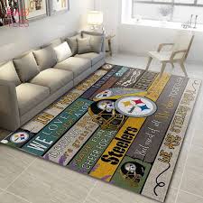 pittsburgh steelers nfl living room rug