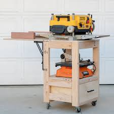 diy planer stand with storage and