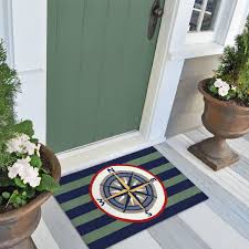 front porch striped comp area rugs