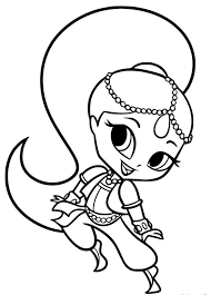 Each printable highlights a word that starts. Shimmer And Shine Coloring Pages For Kids Coloring Page Base Coloring Library