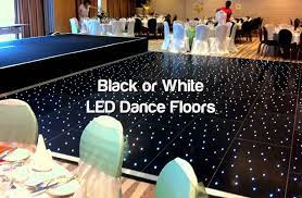 led dance floor hire black or white