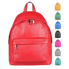 made in italy damen echt leder rucksack