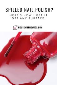 how to clean spilled nail polish tips