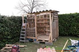 garden shed made with pallets ana white