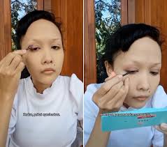 wanita ini tunjukkan tutorial makeup